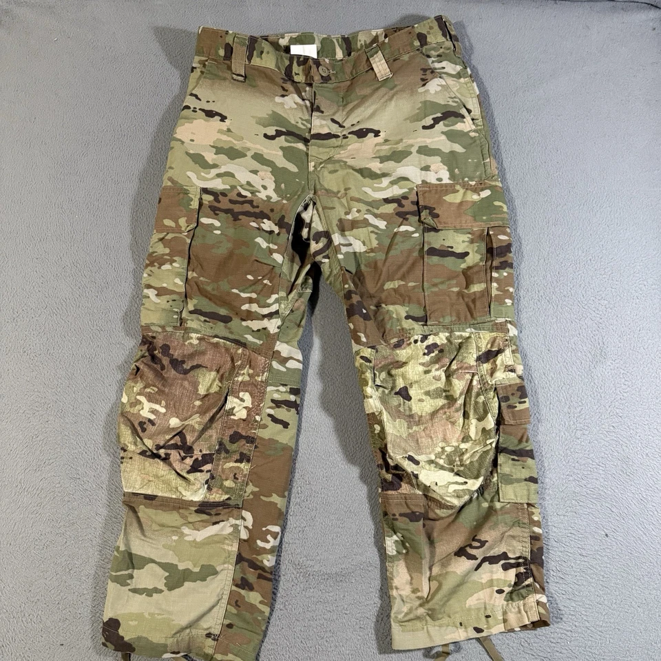 Calça de Combate Masculina ACU OCP Exército dos EUA Média X-Short Camuflagem Ripstop Cordão de Carga - Imagem 1 de 4