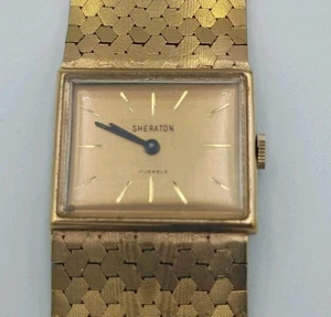 Sheraton Gold Men's Dress Wrist Watch WORKS!! - Picture 1 of 4