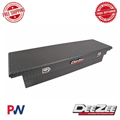 Caixa de ferramentas crossover etiqueta vermelha Dee Zee preta para Chevrolet Ford GMC Jeep Nissan - Imagem 1 de 2