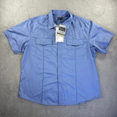 511 Тактическая рубашка мужская XXL синий униформа класса A короткий рукав огня медицинский новый - Изображение 1 из 4