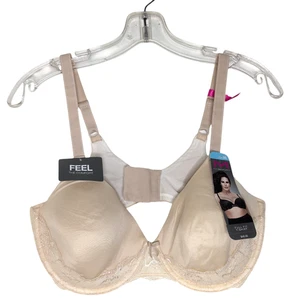 Maidenform® 38C Full Fit T Shirt Bra Underwire Beige Lace Padded MSRP $40 #09447 - Picture 1 of 8