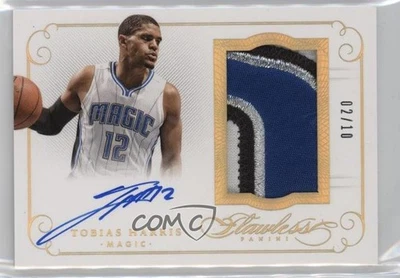 2014-15 Panini Flawless Patch Auto Gold /10 Tobias Harris #PA-TH Patch Auto - Image 1 of 2
