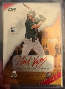 2024 Onyx Rips - Nick Kurtz Auto 22/35 - A’s 2024 #1 Draft Pick Red Ink - Picture 1 of 2