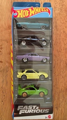 Hot Wheels Fast And Furious 5 Pack 2025 Charger Impala Porsche Nissan Plymouth - Image 1 of 4