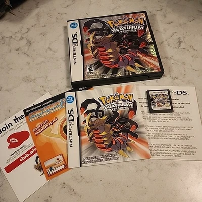 Pokemon Platinum Version Nintendo DS DSi 3DS w/Case, Manual & Inserts Authentic - Image 1 of 4