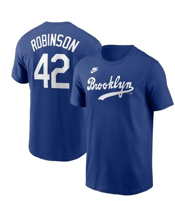 Jackie Robinson Brooklyn Dodgers Nike Fuse Cooperstown T-Shirt Men's Medium  - Image 1 of 3