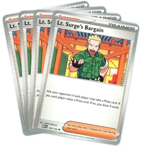 x4 #120/132 Lt. Surge's Bargain ME01: Mega Evolution NM/M Playset - Picture 1 of 1
