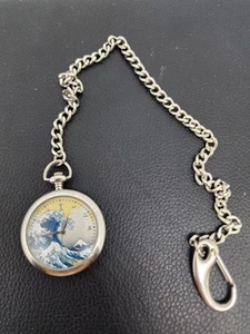 The Great Wave Off Kanagawa Pocket Watch Need New Battery  - Picture 1 of 3
