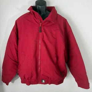 Vintage Carhartt Work Wear Men’s Regular XL - Fleece Lined Jacket J72 Red - Picture 1 of 10