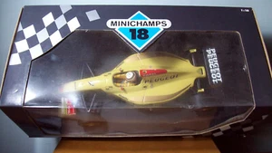 1/18 MINICHAMPS 180 960082 JORDAN PEUGEOT LAUNCH VERSION 1996 MARTIN BRUNDLE - Picture 1 of 5