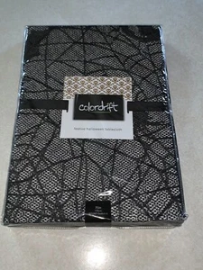 Colordrift Halloween Spiderweb Spider Black Tablecloth 70” Round New - Picture 1 of 4