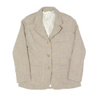LIZ CLAIRBORNE Blazer Jacket Cream Wool Womens S