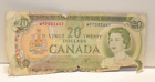 1969 Billet de 20 $ du Canada (larmes de bord)