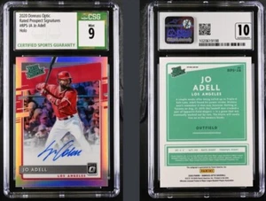 2020 Donruss Optic Jo Adell Rated Prospect Silver Holo Signatures RPS-JA CSG 9 - Picture 1 of 1