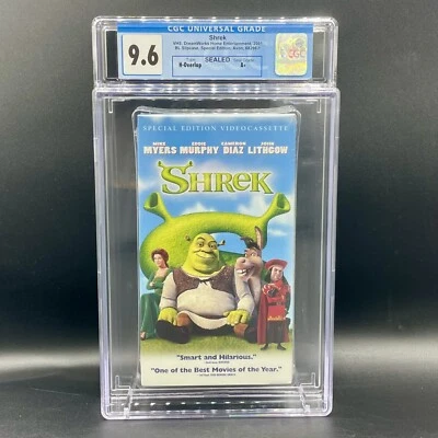 Special Edition CGC 9.6 A+ Shrek VHS Movie Sealed Graded IGS VGA  - Image 1 of 2