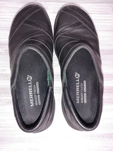 Merrell Encore Eclipse 2 Casual Slip On Shoes Black Leather J46732 Women’s 6 - Picture 1 of 11