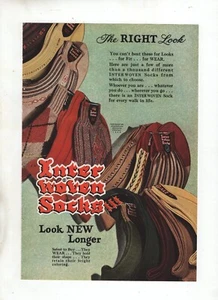 Inter Woven Socks - Vintage Magazine Ad - 1948 - Picture 1 of 2
