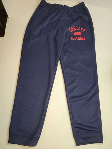 NIKE GONZAGA University BULLDOGS Dri-Fit SWEATPANTS BLUE DD6361-419 Size Medium Cover