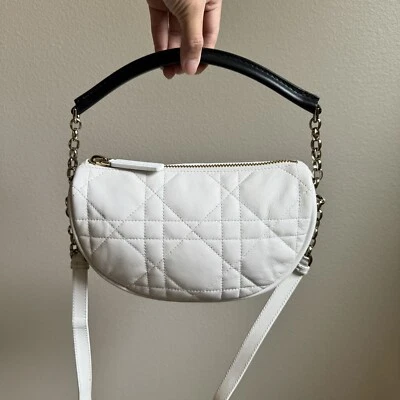 Стеганое одеяло из овчины Christian Dior Vibe Hobo Cannage маленькое - Изображение 1 из 4