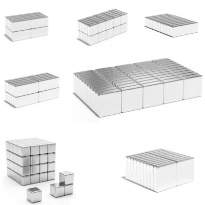 MAGNET STORE LIMITED Neodymium Block Magnets Super Strong 5mm 10mm 12mm Big and Small Craft, DIY