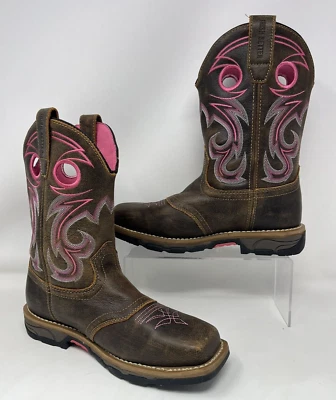 Botas Marshall Red Wing Irish Setter 83209 Punta Suave Marrón Rosa Para Mujer 7.5B Trabajo Foto 1 de 4