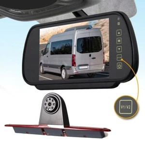 IR Backup Rear View Camera 7'' Monitor Brake Light HD For Mercedes Benz Sprinter - Picture 1 of 24