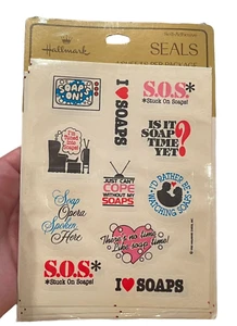 Sellos Hallmark pegatinas telenovela 1982 4 hojas EE. UU. NOS sellado - Imagen 1 de 8