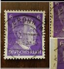 Briefmarke Drittes Reich - Motiv Adolf Hitler 6 Pfennig - gestempelt