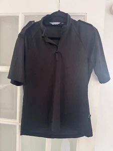 ⭐ EX POLICE OBSOLETE BLACK ZIP UP POLO SHIRT SIZE M MEDIUM FREE UK POST PSR4⭐ - Picture 1 of 5