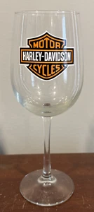 Large Harley Davidson Wine Glass Harley Davidson Logo 9". - Picture 1 of 7