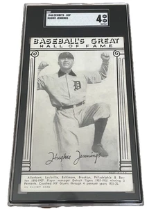 1948 Exhibits Hall of Fame HUGHIE JENNINGS HOF Detroit Tigers GRADED SGC 4 VG-EX - Picture 1 of 3
