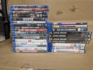 Blu-Ray Job Lot Of 23 Movies Both New And Used Some With Water Damage - Picture 1 of 3