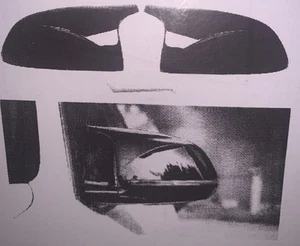 Side Mirror Covers Compatible with BMW X3 X4 X5 X6 X8 Gloss Black - Picture 1 of 5