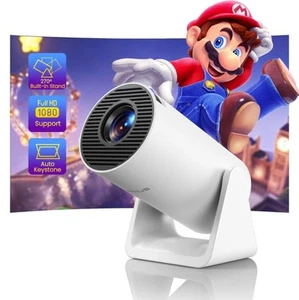 Mini Projector【Auto Keystone & Short Throw】20000 Lumen WiFi Bluetooth - Picture 1 of 5