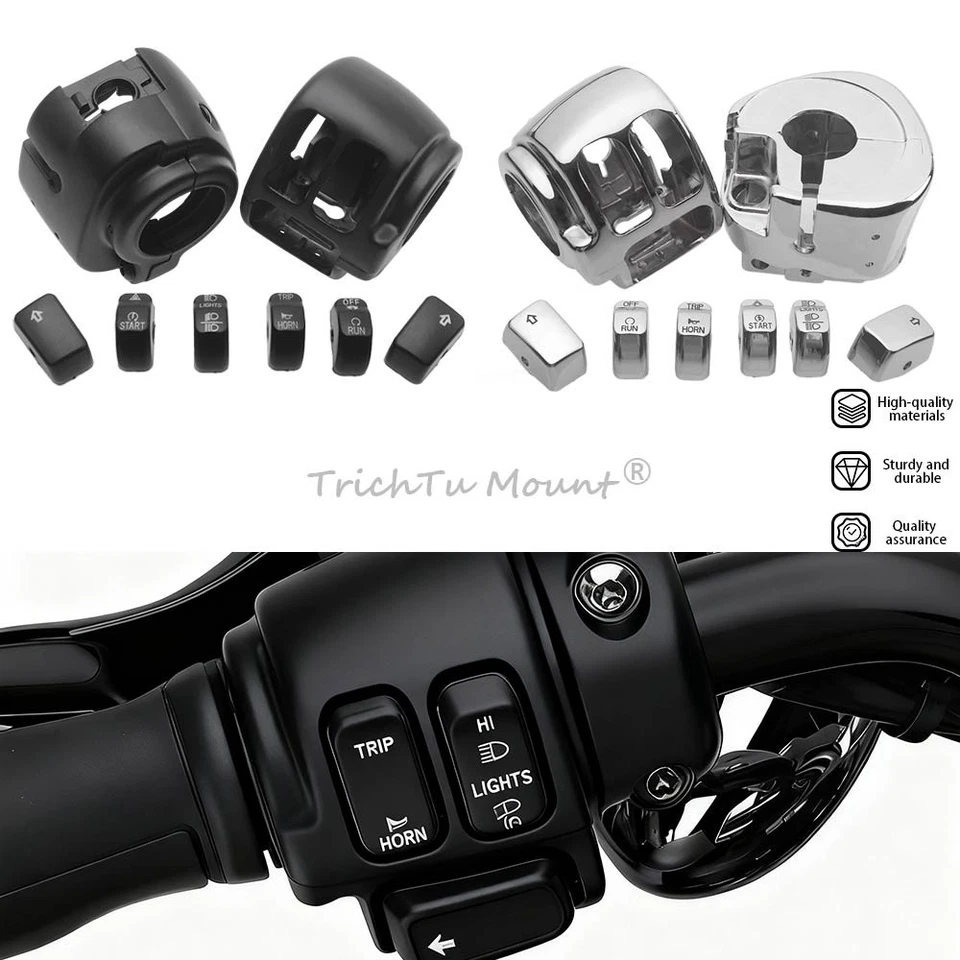 Переключатель корпуса кнопки крышки для Harley Softail Deluxe наследия классический Fat Boy XL - Изображение 1 из 4