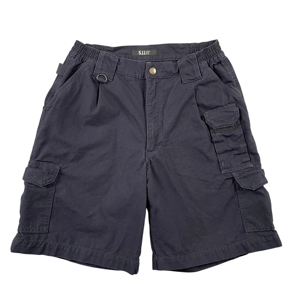 Pantalones Cortos Carga Tácticos 5.11 Para Hombre 30 Negro Algodón Lona Verano Foto 1 de 4