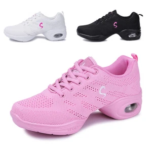 Para mujer Tenis Cojín de aire Deporte Jazz Hip Hop Baile Zapatos con cordones Transpirables - Imagen 1 de 21