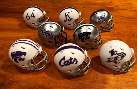 Kansas State Wildcats throwback custom pocket pro helmet set KSU Cover