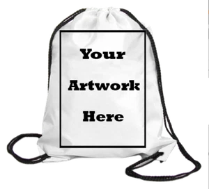 Personalized Nylon Custom Drawstring Backpacks Wholesale - Picture 1 of 3