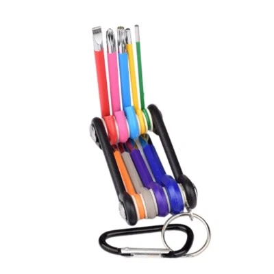 Folding Allen Wrenches Set Metric Folding Hexagon Key Set Metric Allen Wrenches - Image 1 of 4