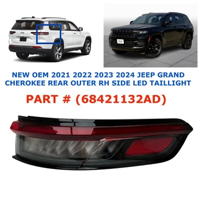 Jeep Grand Cherokee 2021 2022 2023 2024 luz trasera exterior derecha LED trasera Foto 1 de 4