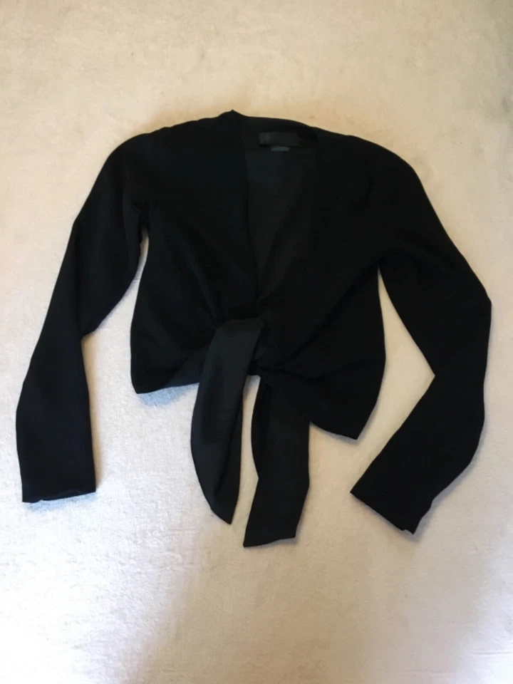 Blusa chaqueta negra vintage Kardashian Kollection para mujer talla XS Foto 1 de 2
