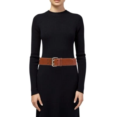 Cinturón Ralph Lauren Marrón Doble Punta Ancho Cuero Talla Mediana Foto 1 de 4