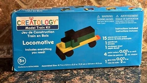 BRAND NEW Creatology Model Train Kit Wooden Kid Craft LOCOMOTIVE factory Sealed - Picture 1 of 7