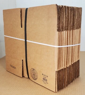 ULINE S-4081 Corrugated Box  8" Length x 6" Width x 6" Height - Pack of 25 - Image 1 of 2