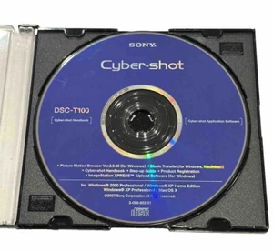Sony Cyber-shot DSC-T100 Digital Camera Application Software Disc 2000 - Picture 1 of 3