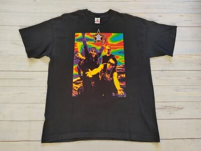 T-shirt uomo vintage anni 90 U2 Zooropa Tour double face fascia punto singolo taglia XL - Immagine 1 di 4