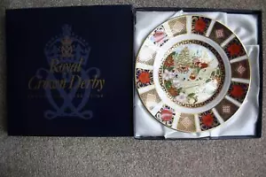 ROYAL CROWN DERBY CHRISTMAS PLATE 1996 - ORIGINAL BOX - Picture 1 of 4