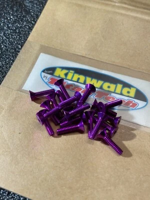Trinity Rc Purple Screws Vintage Losi Associated 12mm Long Kinwald - Image 1 of 2