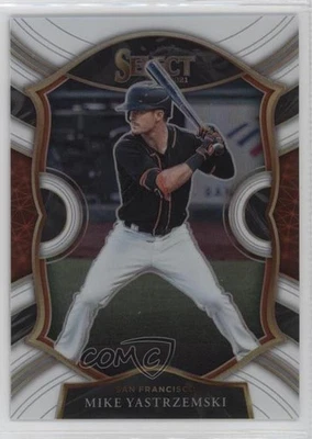 2021 Panini Select Concourse White Prizm /50 Mike Yastrzemski #79 - Image 1 of 2